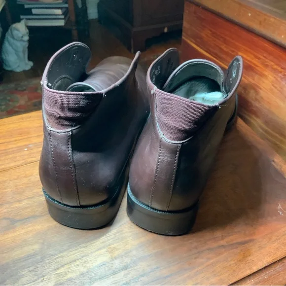 Easy Spirit "Bootalinos" 9B - lace up brown leather ankle boot. Comfy - Picture 13 of 14